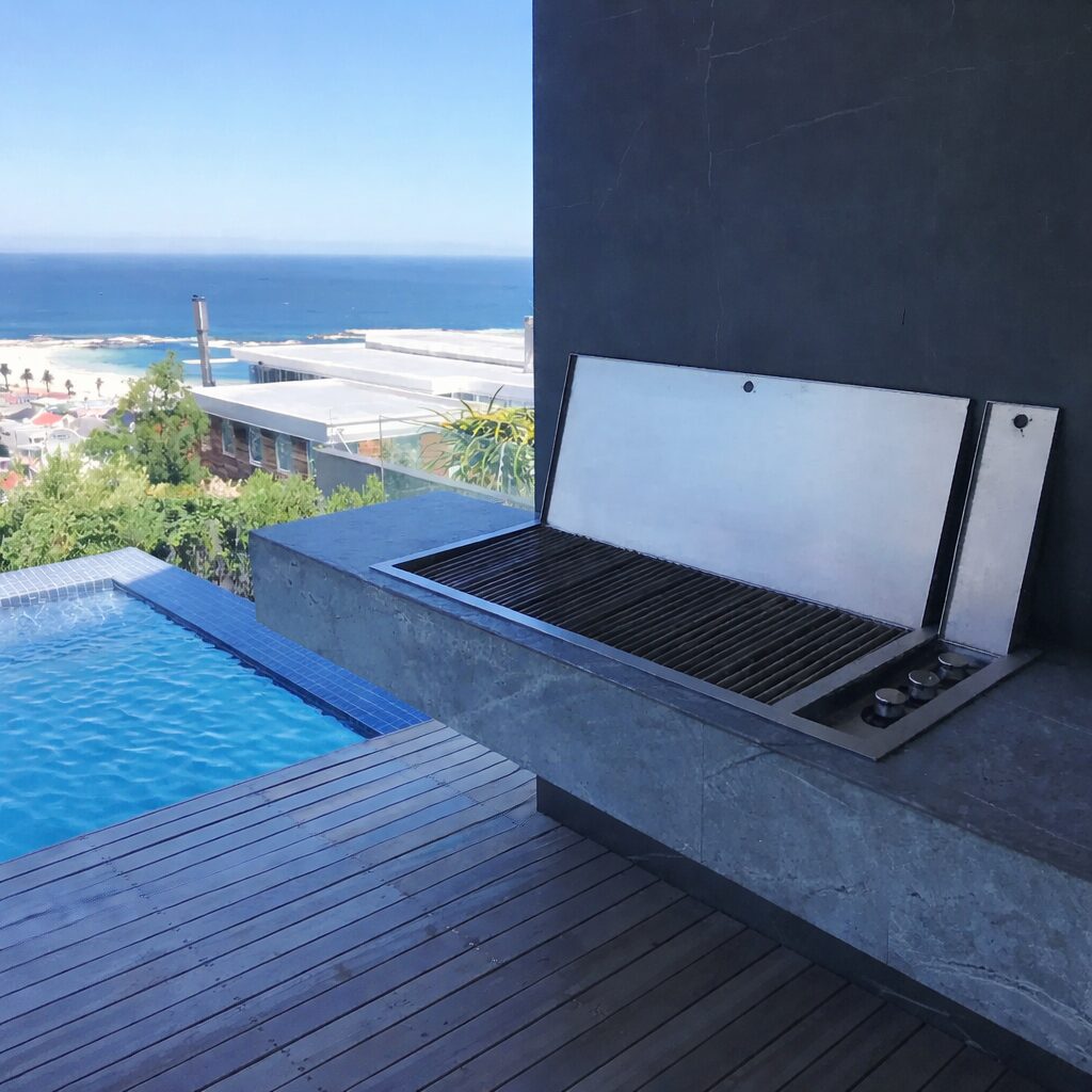 Drop in gas braai grill 316 grade stainless steel
