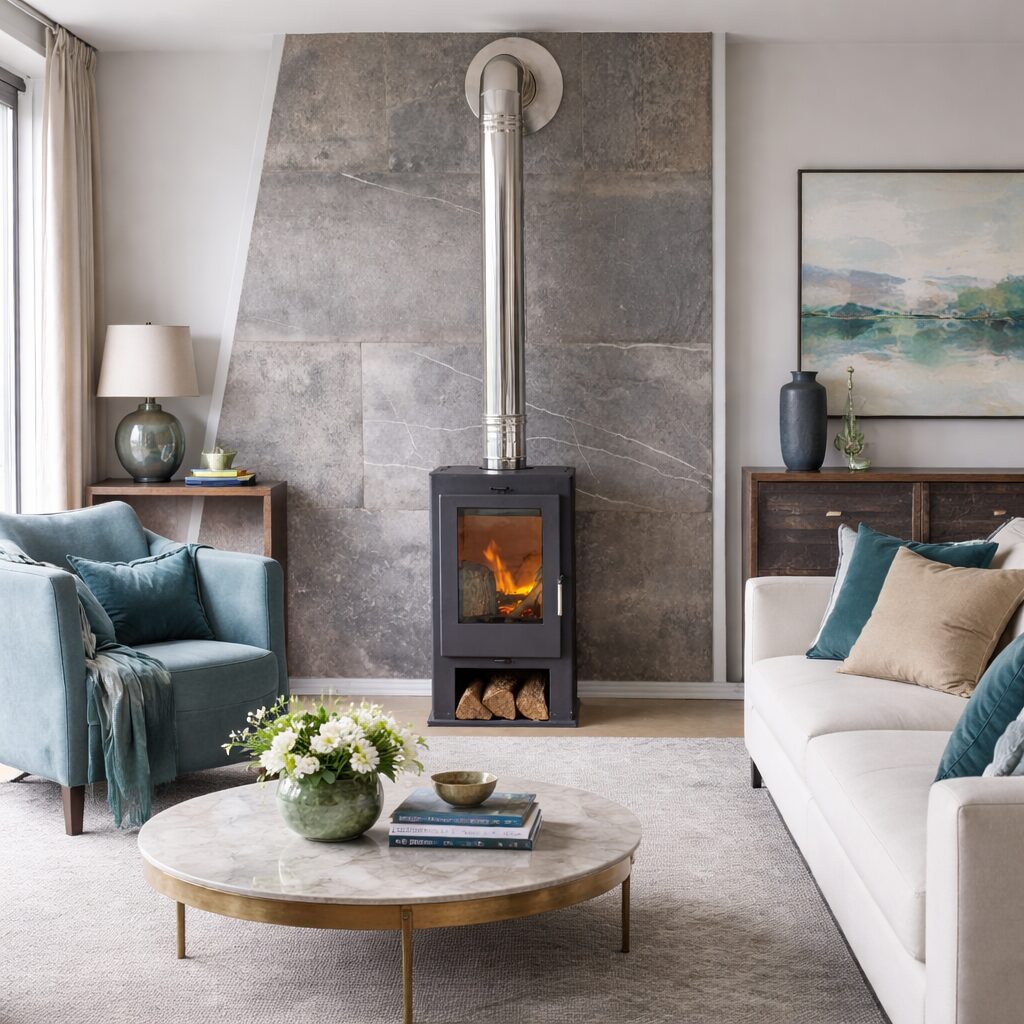 Kfd - Kasia Freestanding Fireplace 6,3kw - Italfire